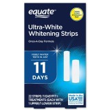 Benzi pentru albirea dinților Equate Ultra White, tratament de 11 zile, 22 bucăți