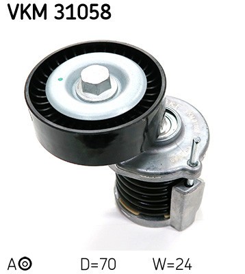SKF VKM 31058 rola intinzator,curea transmisie foto