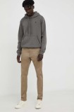 G-Star pantaloni bărbați, culoarea verde, cu fason chinos