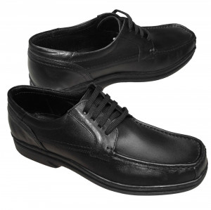 Pantofi cu masura 45, 46, 47, 48 usori piele naturala negri, Negru | Okazii .ro