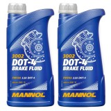 Lichid Frana Mannol DOT 4, 2L, Sintetic, Interval 40000km, FMVSS 116 DOT4, ISO 4925 Class 4