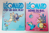 Lot 2 carti benzi desenate LEONARD in franceza, 1995 si 2003 BD