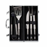 Set accesorii 5 piese gratar cu diplomat de aluminiu / 844