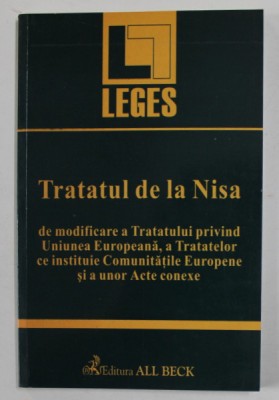 TRATATUL DE LA NISA DE MODIFICARE A TRATATULUI PRIVIND UNIUNEA EUROPEANA ..., 2002 foto