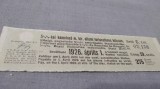CUPOANE DE TREZORERIE CU REDUCERE 1926 UNGARIA