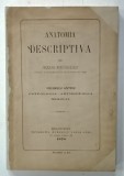 ANATOMIA DESCRIPTIVA de NICOLAE KRETZULESCU , VOLUMUL ANTEIU : OSTEOLOGIA - ARTHROLOGIA , MIOLOGIA , 1878 , COPERTA BROSATA , REFACUTA
