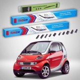 Cumpara ieftin Ștergătoare Smart Fortwo Coupe 450 1998-2004 | Set Față și Spate Flat Premium &ndash; TeamCar&reg;