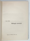 BIOLOGIE TEORETICA de VICTOR PREDA , 1944