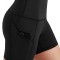 Y585-1 Pantaloni scurti sport din material elastic cu buzunare pe laterale