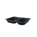 Caserol PP meniu 2 compartimente H40, termosudabil Set 50 buc