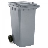 Pubela gunoi, Strend Pro GB4 Grey, 240 L,Gri, 2 roti