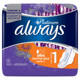 Absorbante Always Platinum Ultra Normal Plus, 8 bucati, P&amp;G