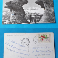 Carte Postala veche frumos circulata 1965 RPR - Muntii Bucegi - Babele
