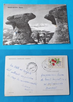 Carte Postala veche frumos circulata 1965 RPR - Muntii Bucegi - Babele foto