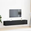 Set comodă TV 2 pcs Stejar negru 100 x 30 x 30 cm Lemn compozit