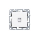 Priza UTP Leziter Nova RJ45 Cat5e Alb Incastrata IP20 Modul Fara Rama