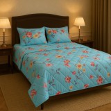 Set lenjerie de pat cu pilota usoara reversibila Kari 200x220 cm, pat dublu, Set complet, 50x70 cm