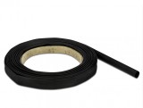 Tub termocontractabil 5m x 8mm negru, Delock 18937