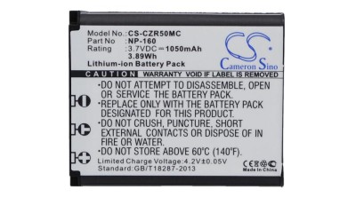 Cameron Sino 1050mAh Casio Exilim EX-ZR50,Exilim EX-FC500,Exilim EX-ZR55,Exilim EX-ZR60,Exilim EX-ZS220 Baterie foto
