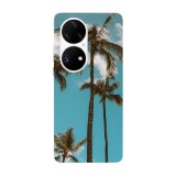 Husa compatibila cu Huawei P40 Pro model Palm trees, Silicon, TPU, Viceversa, Transparent, Carcasa