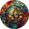 Sticker decorativ, Fluture, Multicolor, 60 cm, 1278STK-1