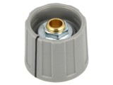 Buton rotativ gri cu indicator 6mm 20x15.5mm ABS A2620