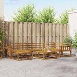 vidaXL Set de canapele de exterior 7 pcs natural Lemn Solid de Acacia 3367852
