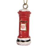 Cumpara ieftin Ornament brad Craciun Cutie Postala polirasina multicolora &Oslash; 2x4 cm