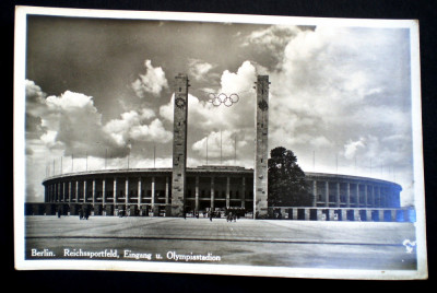 P.240 CP GERMANIA BERLIN OLIMPIADA 1936 REICHSSPORTFELD EINGANG OLYMPIASTADION foto