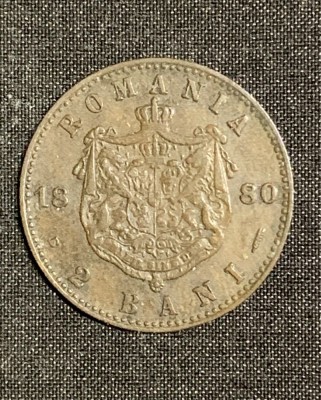 Moneda 2 bani 1880 foto