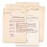 Cereri oficiale, adrese și un manuscris ce i-au aparținut lui Geo Dumitrescu