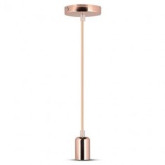 Pendul tavan soclu E27 metal gold rose