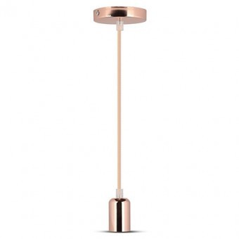 Pendul tavan soclu E27 metal gold rose