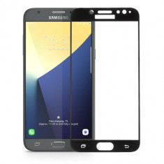 Geam Protectie Display Samsung Galaxy J7 J730 2017 Acoperire Completa Negru foto