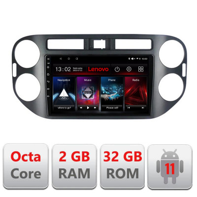 Navigatie dedicata VW TIGUAN- Lenovo Octa Core cu Android Radio Bluetooth Internet GPS WIFI DSP 2+32 GB 4G KIT-489+EDT-E509-LI CarStore Technology foto