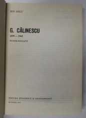 GEORGE CALINESCU - BIOBIBLIOGRAFIE de ION BALU , 1975