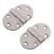 Balama din aluminiu, ovala, pentru usa, saten, 70 x 40 mm, 2 buc / set