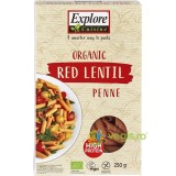Penne din Linte Rosie Fara Gluten Ecologice/Bio 250g