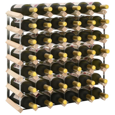 Suport sticle de vin pentru 42 sticle, lemn masiv de pin GartenMobel Dekor foto