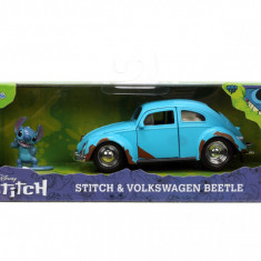 Jada set masinuta metalica volkswagen bettle scara 1:32 si figurina metalica