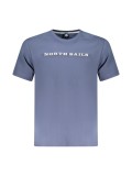 Tricou barbati, cu imprimeu cu text, Regular fit, Albastru deschis, S