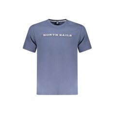 Tricou barbati, cu imprimeu cu text, Regular fit, Albastru deschis (Marime: S)