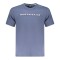 Tricou barbati, cu imprimeu cu text, Regular fit, Albastru deschis, S