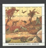 GUYANA 1990 FAUNA ANIMALE PREISTORICE DINOZAURI