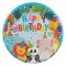 Farfurii Carton, Model Animale, Multicolor, Set 6 Buca?i, Diametru 18cm
