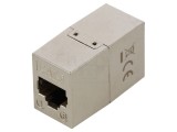 Cuplor RJ45 Goobay - Cat 6, 8p8c, standard IEEE 802.3at, gri