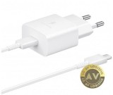 Incarcator Retea cu Cablu USB-C Samsung 15W 2A 1 x USB-C Alb EP-T1510XWEGEU