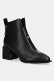 GOE cizme de piele OO2N4211 culoarea negru, cu toc drept, OO2N4211 BLACK