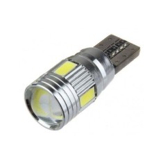 Led auto Alb Canbus T10 cu 6 SMD 5630 - T10-5630-6SMD