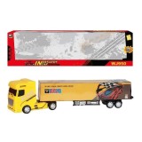 Camion cu remorca de transport, frictiune, 60 x 16 x 10.5, varsta 3 ani+
